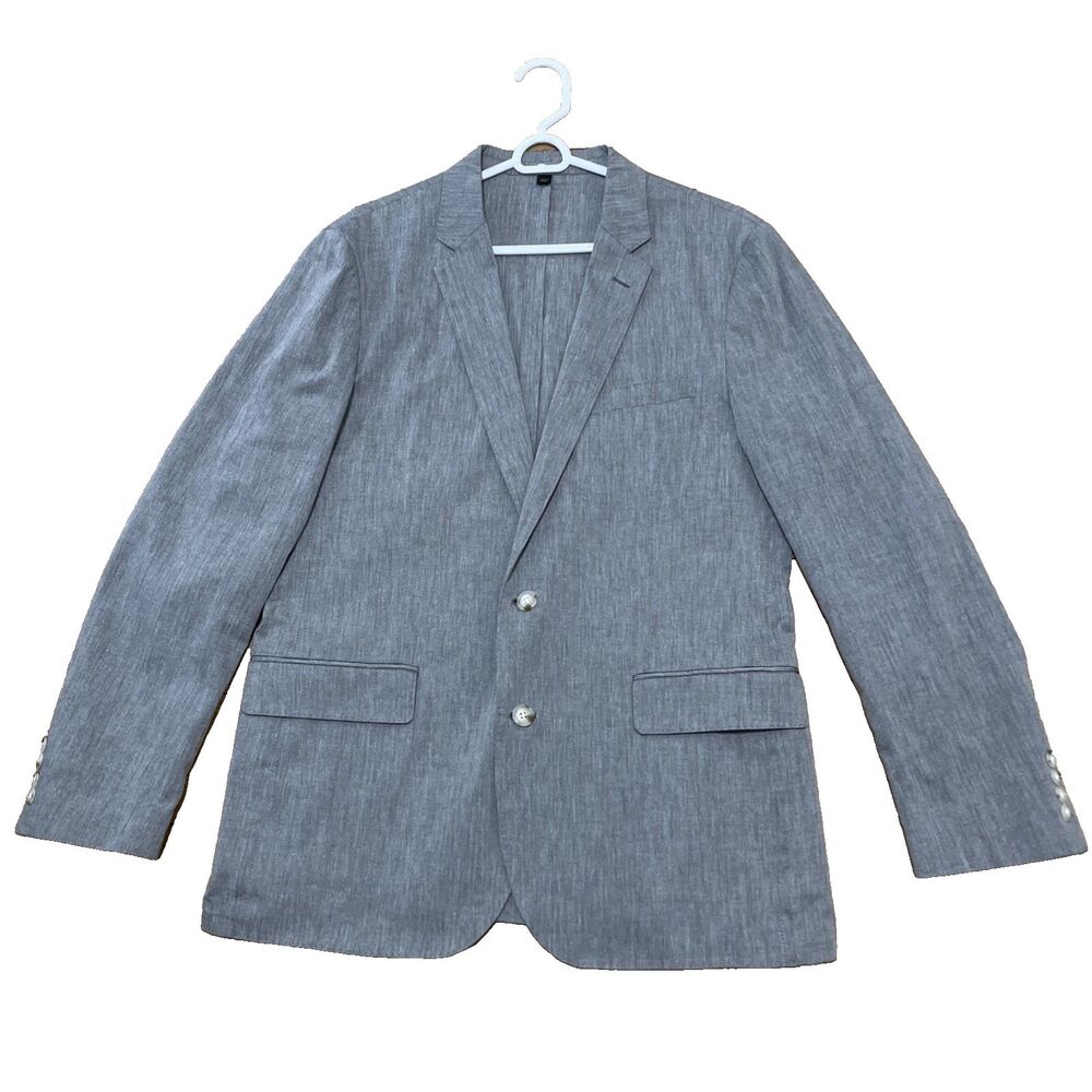 J. Crew Ludlow Blazer 42 R Men Gray Light Unstructured Jacket Somelos G0532 New